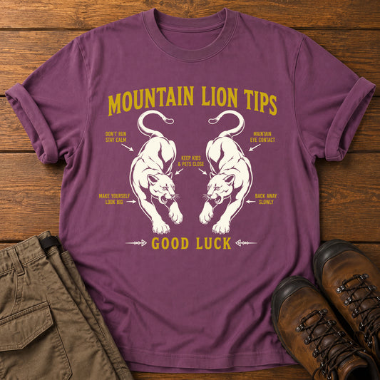 Mountain Lion Tips T-Shirt