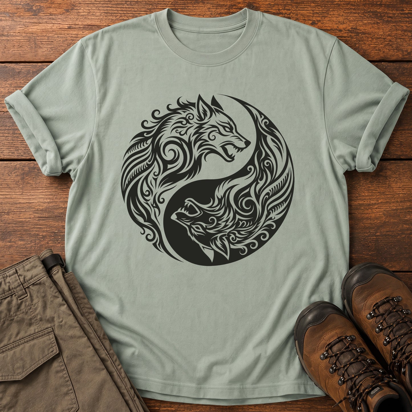 Yin Yang Wolves T-Shirt