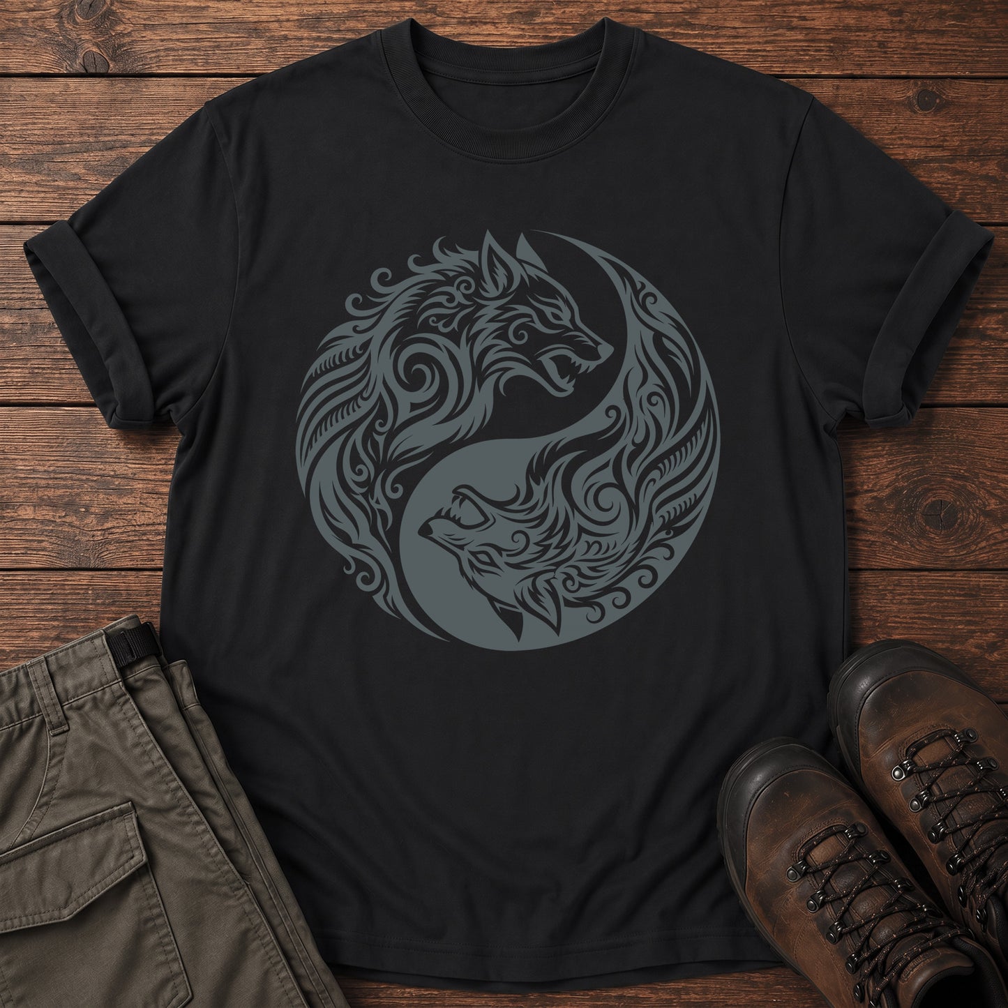 Yin Yang Wolves T-Shirt