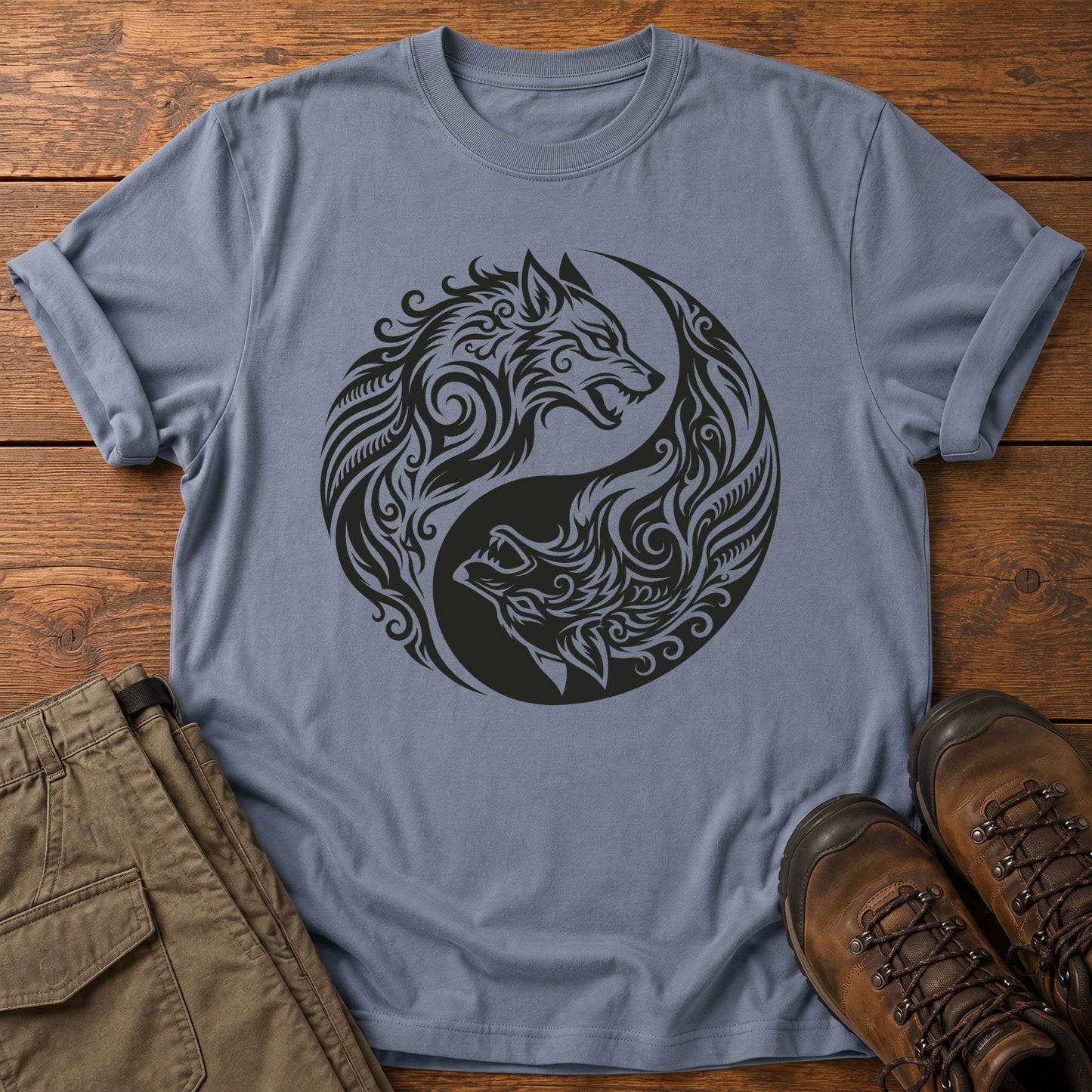 Yin Yang Wolves T-Shirt