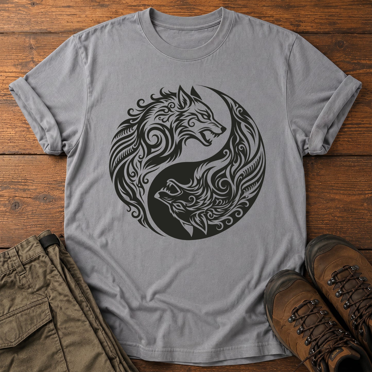 Yin Yang Wolves T-Shirt