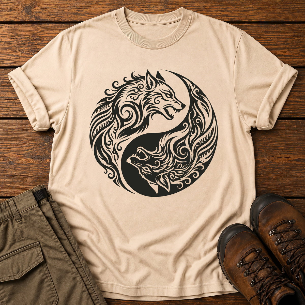 Yin Yang Wolves T-Shirt