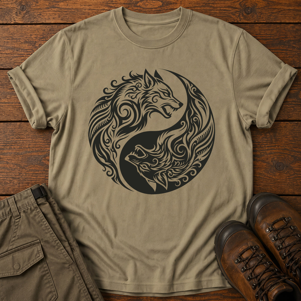 Yin Yang Wolves T-Shirt