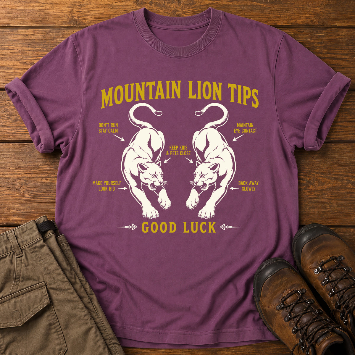 Mountain Lion Tips T-Shirt