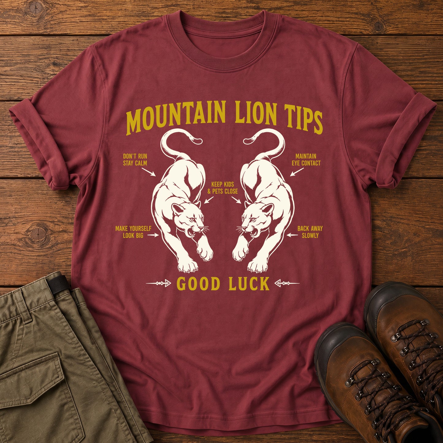 Mountain Lion Tips T-Shirt