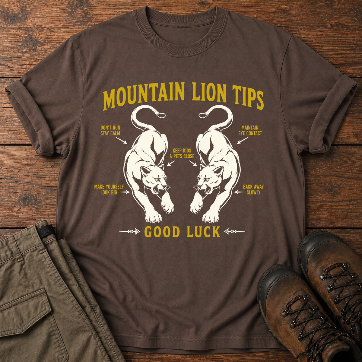 Mountain Lion Tips T-Shirt