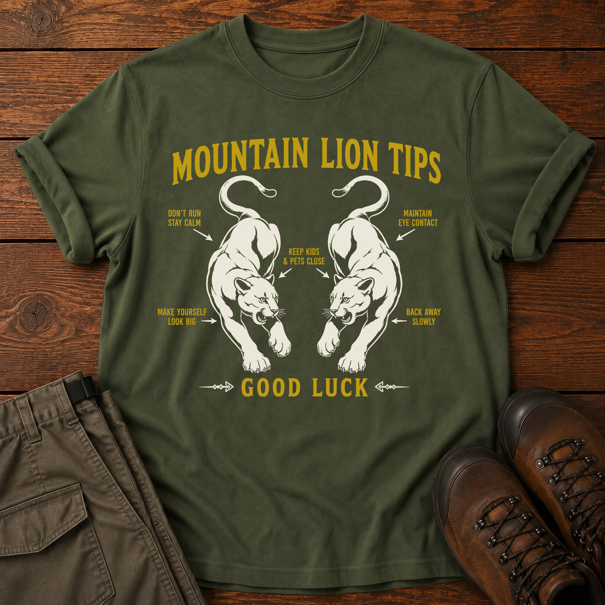 Mountain Lion Tips T-Shirt
