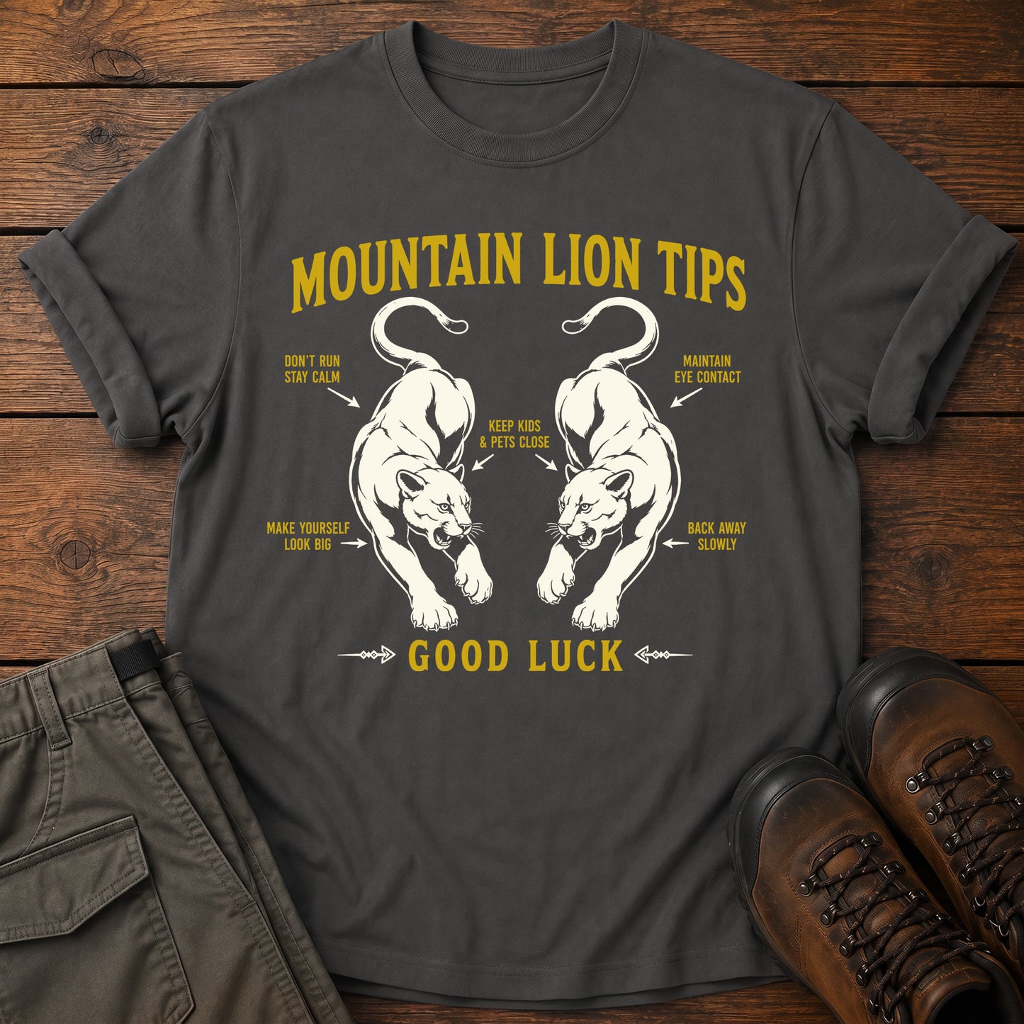 Mountain Lion Tips T-Shirt