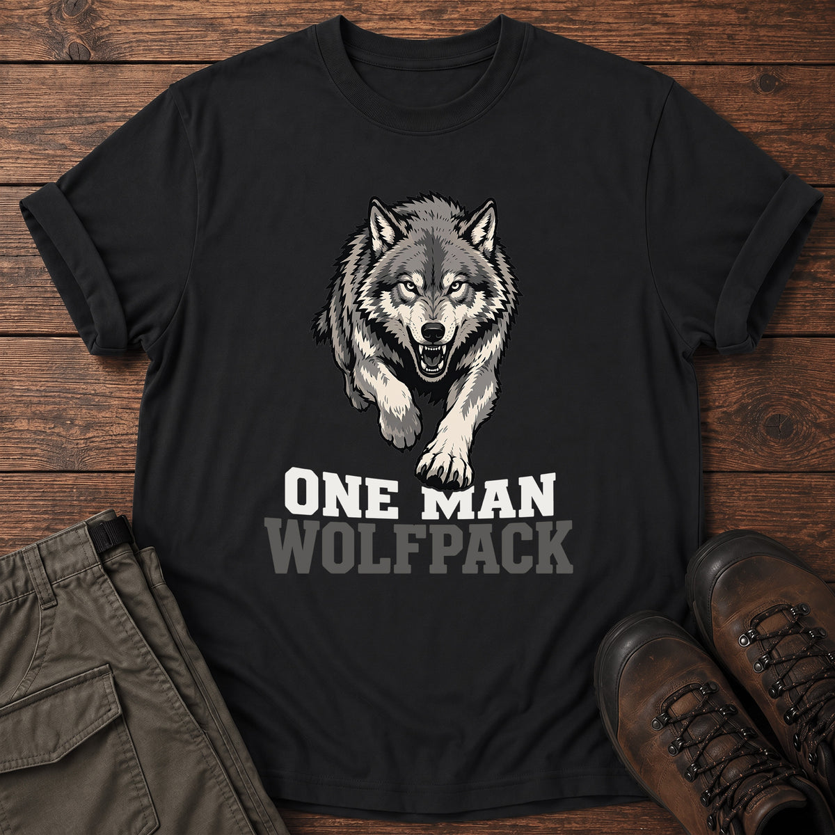 One Man Wolfpack T-Shirt