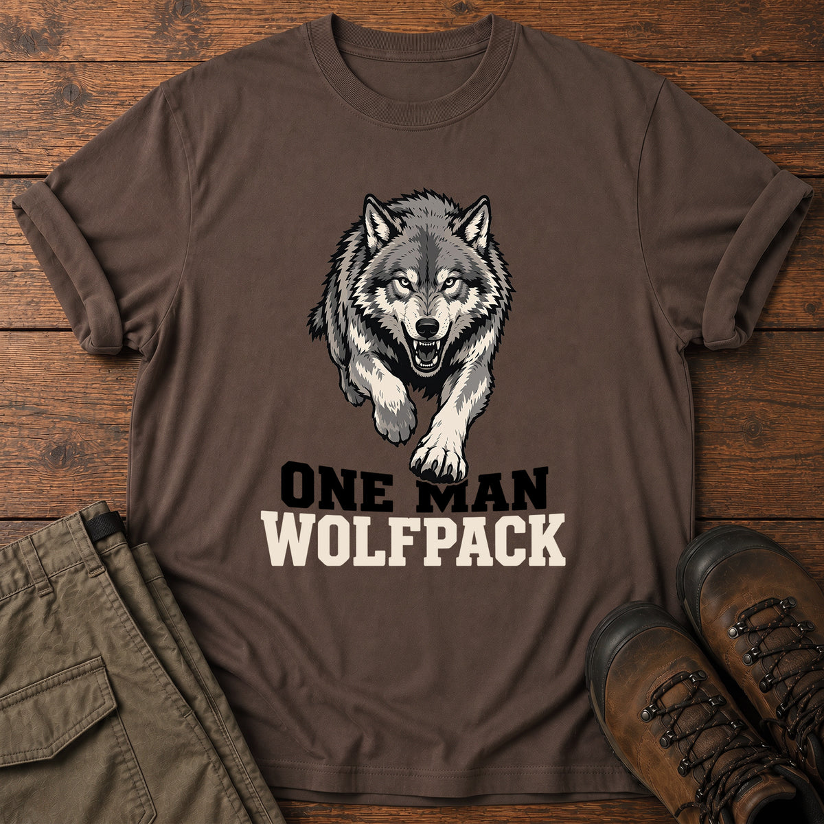 One Man Wolfpack T-Shirt