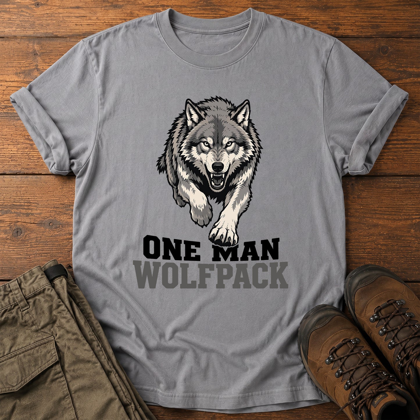 One Man Wolfpack T-Shirt