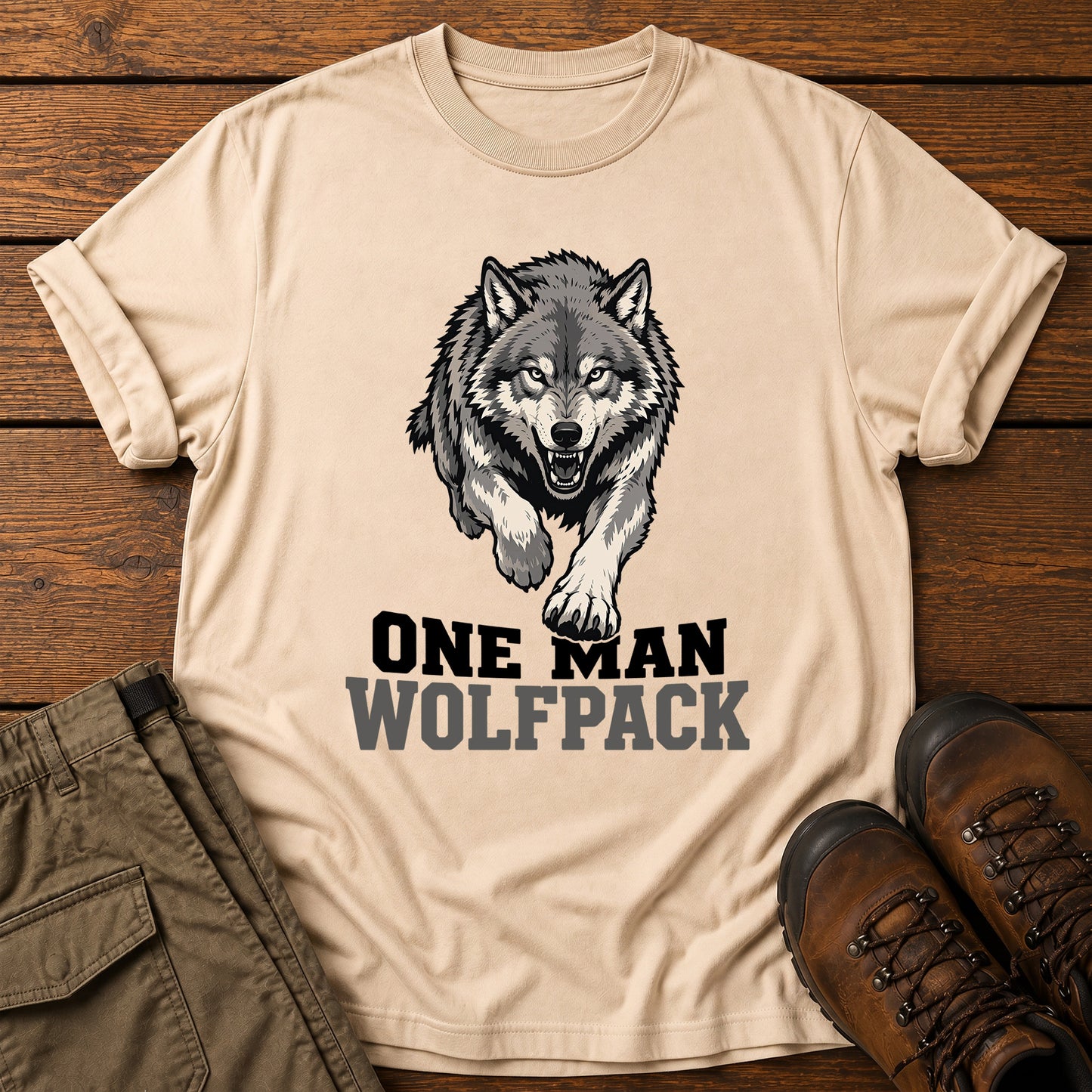 One Man Wolfpack T-Shirt