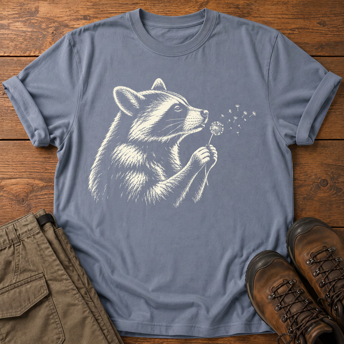 Raccoon and Dandelion T-Shirt