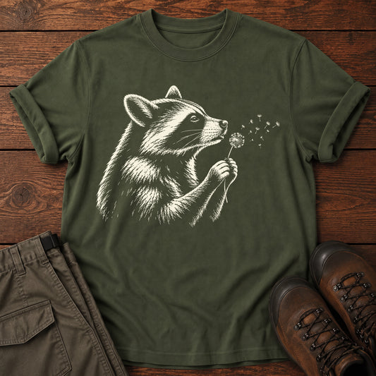 Raccoon and Dandelion T-Shirt