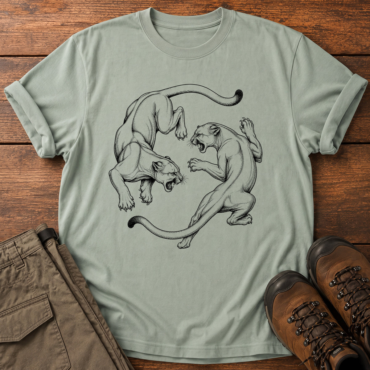 Yin Yang Cats T-Shirt