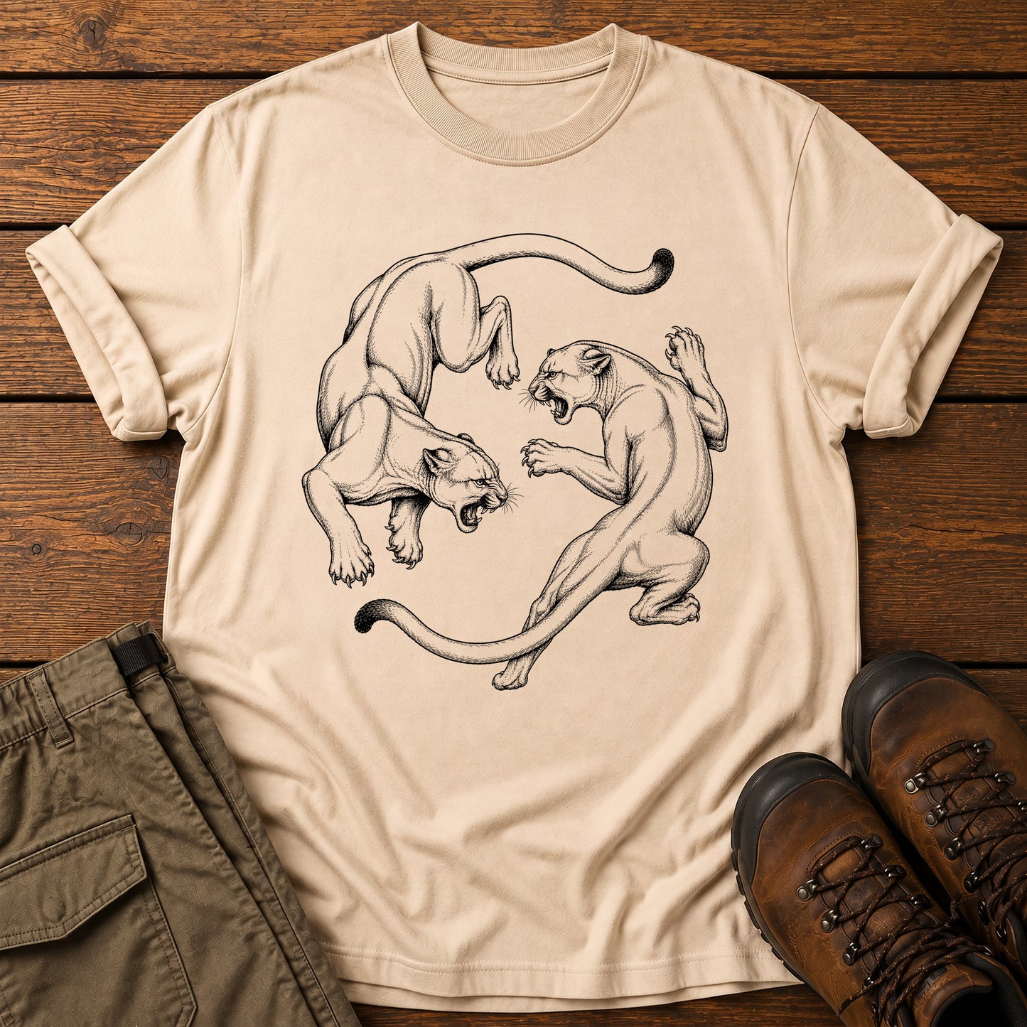 Yin Yang Cats T-Shirt