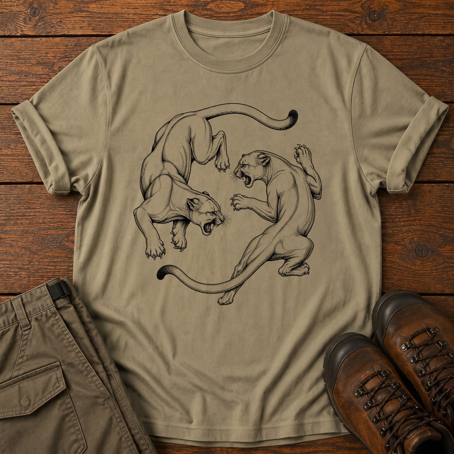 Yin Yang Cats T-Shirt